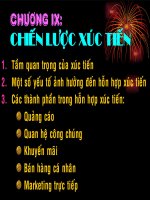 slide bài giảng marketing chương 9  chiến lược xúc tiến