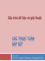 bài giảng cấu trúc DL và giải thuật (7)  các thuật toán sắp xếp