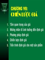 slide bài giảng marketing chương 7 chiến lược giá