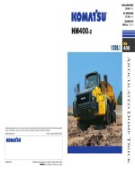 Tài liệu máy xúc  HM400 komasu  Đại học, cao đẳng