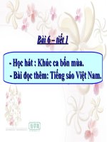 bài giảng âm nhạc 7 bài 6 học hát khúc ca bốn mùa