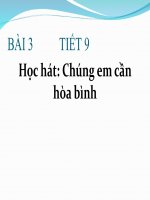bài giảng âm nhạc 7 bài 3 học hát chúng em cần hòa bình