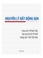 bài giảng bất động sản nguồn tài trợ cho vay thế chấp nhà ở