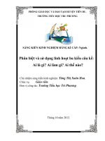 Sáng kiến kinh nghiệm Phân biệt và sử dụng linh hoạt ba kiểu câu kể:  Ai là gì? Ai làm gì? Ai thế nào?