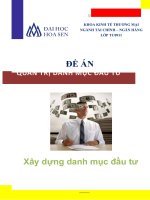 xây dựng danh mục đầu tư
