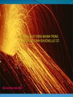 bài giảng thạch luận các đá magma -sử dụng hoạt động magma trong luận giải bối cảnh địa động lực cổ
