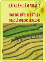 bài giảng âm nhạc 7 bài 5 học hát đi cắt lúa.nhạc lí sơ lược về quãng