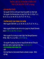 bài giảng thạch luận các đá magma và biến chất phần ii các nguyên tố vết