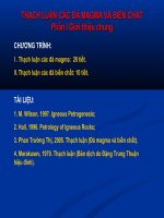 bài giảng thạch luận các đá magma và biến chất phần i giới thiệu chung