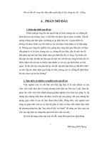 Đề tài một số vấn đề trong việc thừa nhận quyền lập di chúc chung của vợ chồng