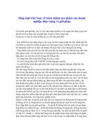 Đề tài pháp luật Việt Nam về trách nhiệm sản phẩm của doanh nghiệp, thực trạng và giải pháp