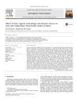 Atmospheric environment volume 78 issue 2013 doi 10 1016%2fj atmosenv 2012 05 006 hai, cao dung; kim oanh, nguyen thi    effects of local, regional meteorology and emission sources on mass and compositions of