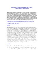 Đề tài pháp luật về đa dạng sinh học một số nước và kinh nghiệm cho việt nam