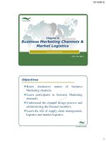 business marketing channels and market logistics