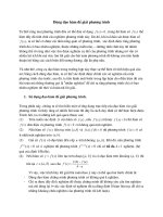 dùng ĐẠO HÀM giải PHƯƠNG TRÌNH