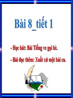 bài giảng âm nhạc 7 bài 8 học hát tiếng ve gọi hè