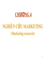 slide bài giảng marketing  căn bản chương 4 nghiên cứu marketing