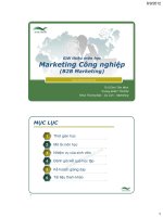 giới thiệu môn học marketing công nghiệp