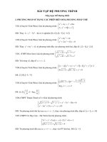 Hệ phương trình hay và chi tiết