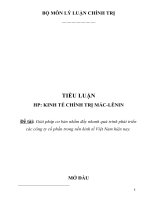 Giải pháp cơ bản nhằm đẩy nhanh quá trình phát triển các công ty cổ phần trong nền kinh tế việt nam hiện nay