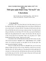 Thời gian nghệ thuật trong Xứ tuyết của Y.Kawabata