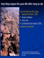 bài giảng thạch luận các đá magma -hoạt động magma liên quan đến điểm nóng lục địa
