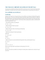 tính toán các sơ đồ điều hoà không khí theo đồ thị dt