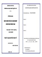 Quản trị dòng tiền của các doanh nghiệp chế biến thực phẩm niêm yết trên thị trường chứng khoán Việt Nam (TT )