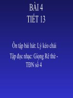 bài giảng âm nhạc 9 bài 4 tập đọc nhạc giọng rê thứ - tđn số 4