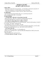 GIÁO ÁN SINH HOẠT HỌC KÌ 1 LỚP 4