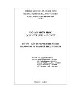 XÂY DỰNG WEBSITE NỘI BỘ TRƯỜNG ĐH SƯ PHẠM KỸ THUẬT TP.HCM