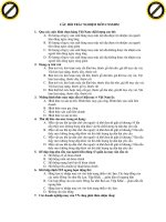 Câu hỏi trắc nghiệm môn sản xuất hàng may mặc