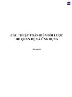 CÁC THUẬT TOÁN BIẾN ĐỔI LƯỢC ĐỒ QUAN HỆ VÀ ỨNG DỤNG