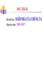 bài giảng âm nhạc 8 bài 7 tập đọc nhạc tđn số 7