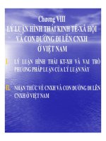 Bài giảng lý luận hình thái kinh tế   xã hội và con đường đi lên CNXH ở việt nam