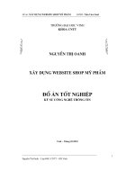 xây dựng website shop  mỹ phẩm