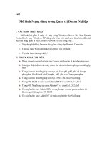 Lab1 (group va OU)  ( QUẢN TRỊ MẠNG)