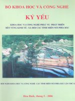 khoa học công nghệ phục cụ phát triển bền vững ở miền núi phía bắc