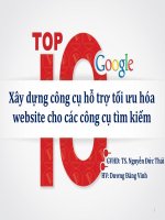 xây dựng công cụ hỗ trợ tối ưu hóa website cho các công cụ tìm kiếm