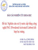 nghiên cứu xử lý nước cấp bằng công nghệ pac ppt