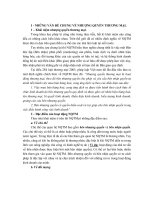 Đề tài tìm hiểu và đánh giá một số quy định của pháp luật về nhượng quyền thương mại thực tiễn áp dụng ở Việt Nam  phương hướng hoàn thiện