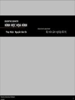 Descriptive geometry   phép chiếu trục đo  song song trong Hình học họa hình