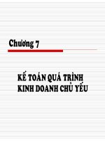 bài giảng nlkt kế toán quá trình kinh doanh chủ yếu
