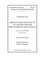 NGHIÊN cứu ỨNG DỤNG PHÂN SUẤT dự TRỮ lưu LƯỢNG ĐỘNG MẠCH VÀNH TRONG CAN THIỆP ĐỘNG MẠCH VÀNH QUA DA