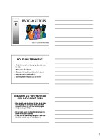 bài giảng nlkt báo cáo kê toán