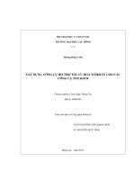 luận văn thạc sỹ xây dựng công cụ hỗ trợ tối ưu hóa website cho các công cụ tìm kiếm