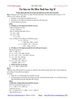 tài liệu ôn thi sinh học 12