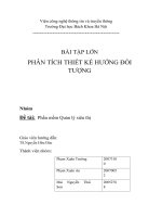 bài tập lớn phân tích thiết kế hướng đối tượng