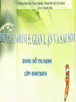 gian lận và sai sót trong kiểm toán bài 2
