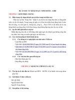 tiểu luận lập phân tích dự án đầu tư _ dự án đầu tư khách sạn  mini hotel - khd